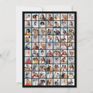 Tarjeta Pequeña Crea tu propio collage de 70 fotos