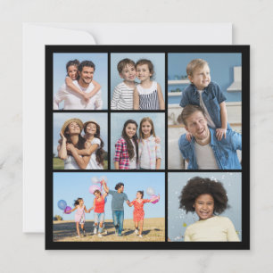 Tarjeta Pequeña Crea tu propio collage de 7 fotos