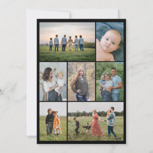 Tarjeta Pequeña Crea tu propio collage de 7 fotos