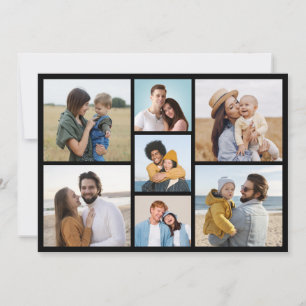 Tarjeta Pequeña Crea tu propio collage de 7 fotos