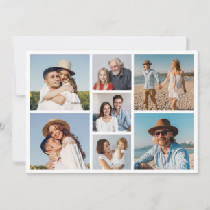 Tarjeta Pequeña Crea tu propio collage de 7 fotos