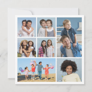 Tarjeta Pequeña Crea tu propio collage de 7 fotos