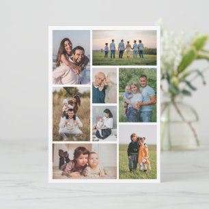 Tarjeta Pequeña Crea tu propio collage de 8 fotos