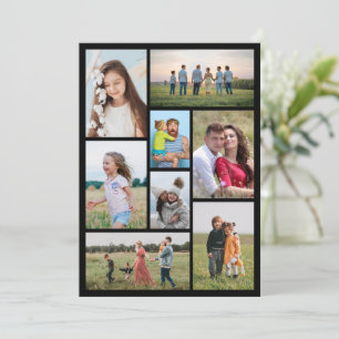 Tarjeta Pequeña Crea tu propio collage de 8 fotos