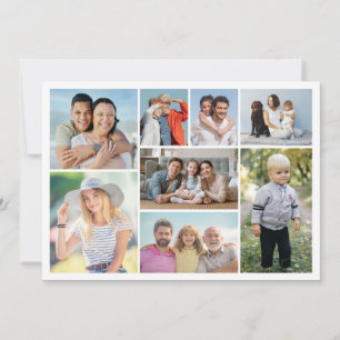 Tarjeta Pequeña Crea tu propio collage de 8 fotos