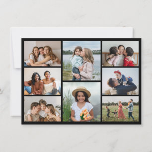 Tarjeta Pequeña Crea tu propio collage de 8 fotos