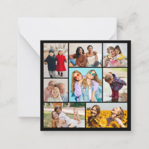 Tarjeta Pequeña Crea tu propio collage de 8 fotos