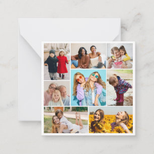 Tarjeta Pequeña Crea tu propio collage de 8 fotos