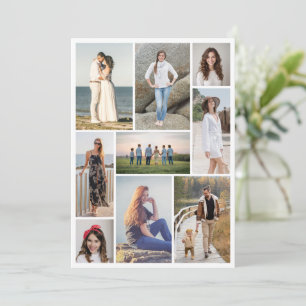 Tarjeta Pequeña Crea tu propio collage de 9 fotos
