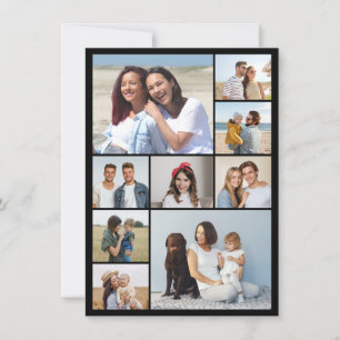 Tarjeta Pequeña Crea tu propio collage de 9 fotos