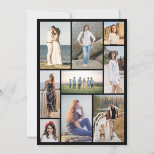Tarjeta Pequeña Crea tu propio collage de 9 fotos
