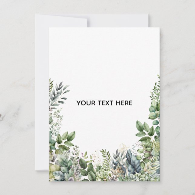 Tarjeta Pequeña Crea tu propio diseño botánico (Anverso)