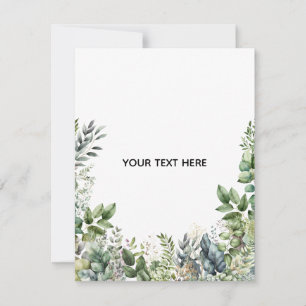Tarjeta Pequeña Crea tu propio diseño botánico