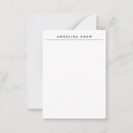 Tarjeta Pequeña Creación profesional de estilo blanco sencillo