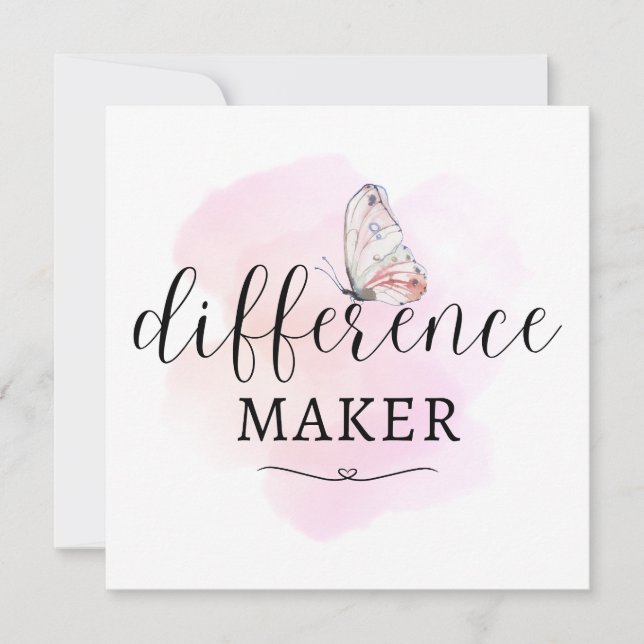 Tarjeta Pequeña Creador de diferencias (Anverso)