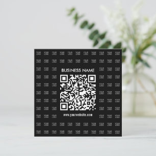Tarjeta Pequeña Crear instantáneamente código QR escaneado y patró
