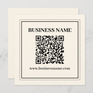 Tarjeta Pequeña Crear instantáneamente un código QR escaneado para