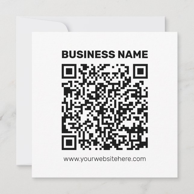 Tarjeta Pequeña Crear instantáneamente un código QR para cualquier (Anverso)