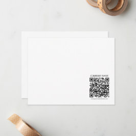 Tarjeta Pequeña Crear su propio código QR | Blanco y negro