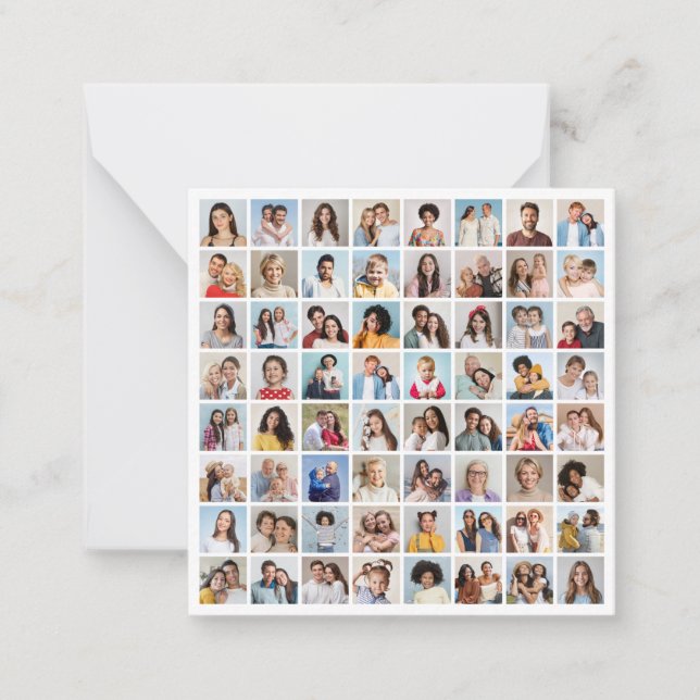 Tarjeta Pequeña Crear su propio Collage de fotos 64 (Anverso)