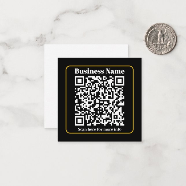 Tarjeta Pequeña Crear un código QR comercial digitalizable instant (Anverso/Reverso In Situ)