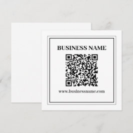 Tarjeta Pequeña Crear un código QR escaneable | Blanco y negro