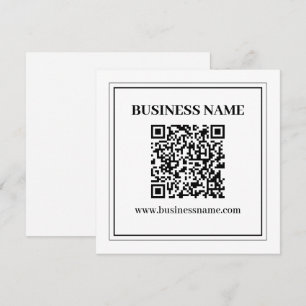 Tarjeta Pequeña Crear un código QR escaneable Blanco y negro