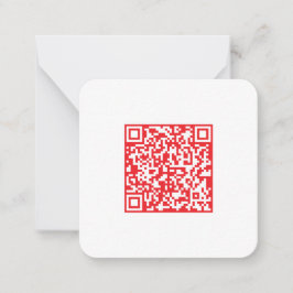 Tarjeta Pequeña Crear un código QR rojo escaneable (editable)