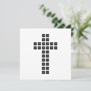 Tarjeta Pequeña Crear un patrón cruzado con cualquier logotipo o i