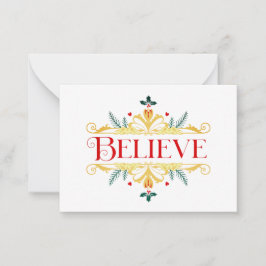 Tarjeta Pequeña Creer