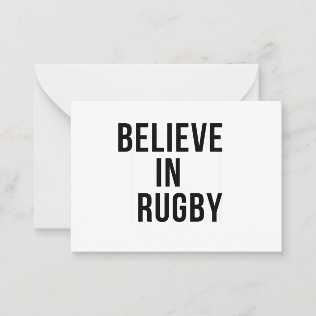 TARJETA PEQUEÑA CREER EN RUGBY (Anverso)