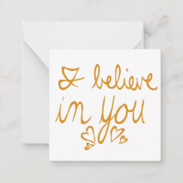 Tarjeta Pequeña Creo en ti San Valentín