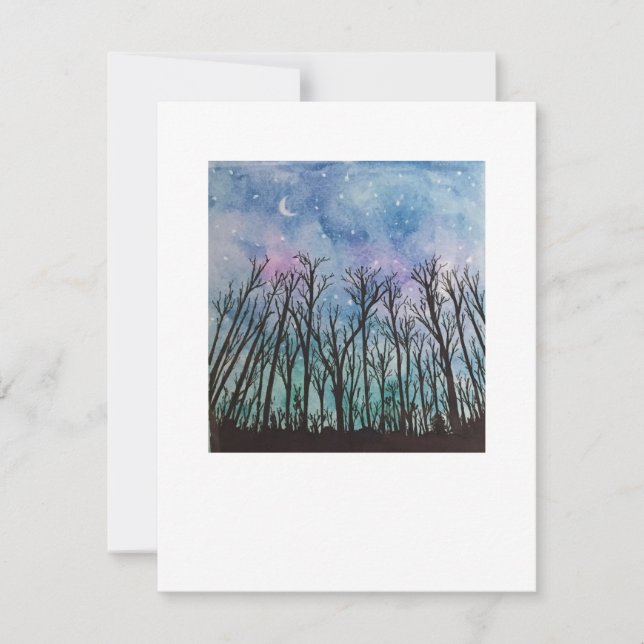 Tarjeta Pequeña Crepúsculo vespertino (Anverso)