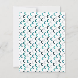 Tarjeta Pequeña Crescentes de agate azul