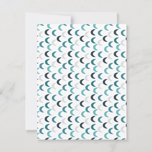 Tarjeta Pequeña Crescentes de agate azul (Anverso)