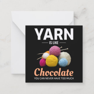 Tarjeta Pequeña Crocheting Crochet Chocolate Knitting Crochet