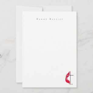 Tarjeta Pequeña Cruz de logotipo blanco mínimo simple