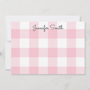 Tarjeta Pequeña Cuadro de rosa pastel y blanco