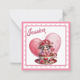 Tarjeta Pequeña Cuadros De Tacup