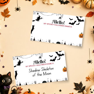 Tarjeta Pequeña ¿Cuál es tu nombre espeluznante de Halloween? | Ta