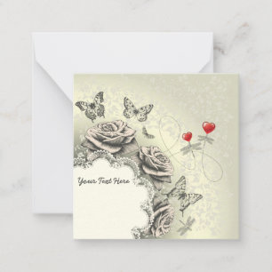 Tarjeta Pequeña Cualquier evento de Cute Floral