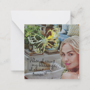 Tarjeta Pequeña ¡Cuando cuento mis bendiciones te cuento dos veces