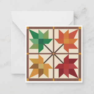 Tarjeta Pequeña Cuchillo de hojas de arce Notecard plano