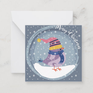 Tarjeta Pequeña Cuesta Feliz Navidad