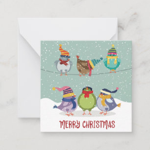 Tarjeta Pequeña Cuesta Feliz Navidad