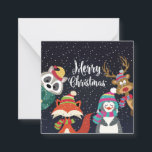 Tarjeta Pequeña Cuesta Feliz Navidad<br><div class="desc">Navidades de Cute Critter</div>
