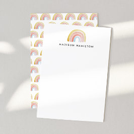 Tarjeta Pequeña Cuidada acuarela Arcoiris Estacionamiento personal