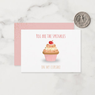 Tarjeta Pequeña Cuidate, eres las rociadas de mi torta