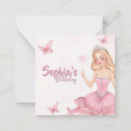 Tarjeta Pequeña Cumpleaños de Princesa