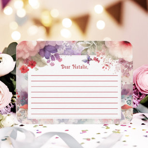 Tarjeta Pequeña Cumpleaños del primer año de Cápsula del Tiempo De